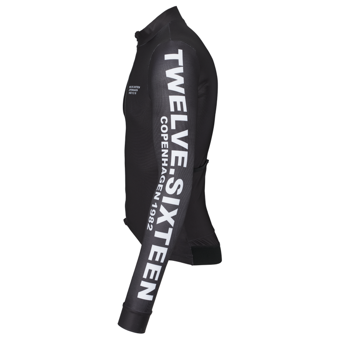 Black long Jersey with 'Twelve Sixteen Copenhagen 1982' branding 