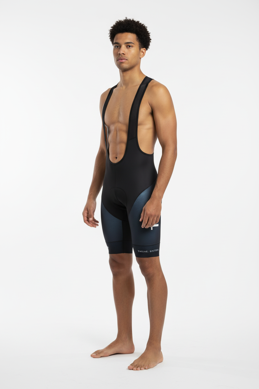 Men's Sky Bibs Black - model standing pose