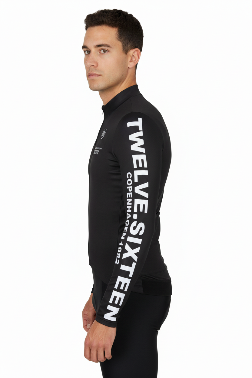 Mænd lang Jeersey Black venstre 